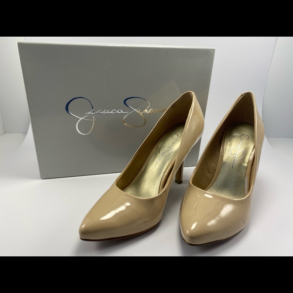 Jessica Simpson Nude Pointy Heels